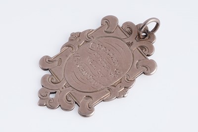 Lot 32 - A Victorian 9ct rose gold Wooler Pigeon Club Annual Meeting 8th Feb 1877
