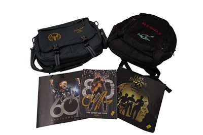 Lot 263 - Signed Cliff Richard memorabilia; and a Radiohead rucksack