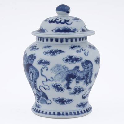Lot 803 - A Chinese baluster jar and cover