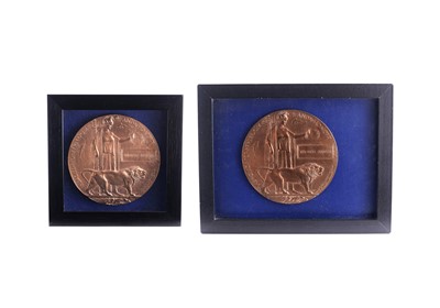 Lot 720 - Two First World War Commemoration plaques