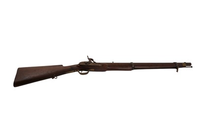 Lot 108 - A collection of three 19th Century muzzle loading, banded percussion rifles
