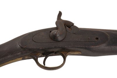 Lot 109 - A collection of three 19th Century muzzle loading, banded percussion rifles