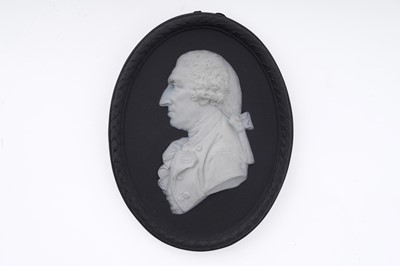 Lot 875 - A Wedgwood plaque: Lord Hood