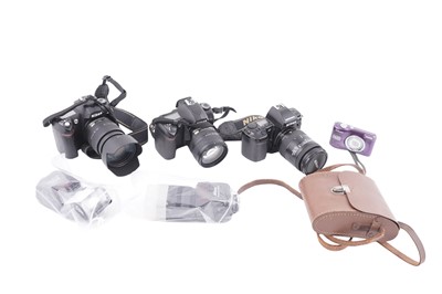 Lot 132 - A selection of mainly Nikon cameras and accessories