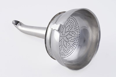 Lot 68 - A George III silver wine funnel