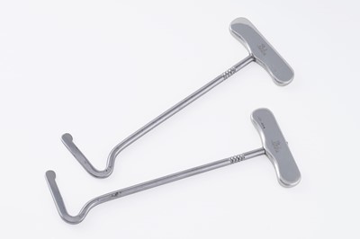 Lot 69 - A pair of Edwardian/George V silver-mounted plated steel boot pulls