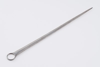 Lot 140 - A George III silver meat skewer