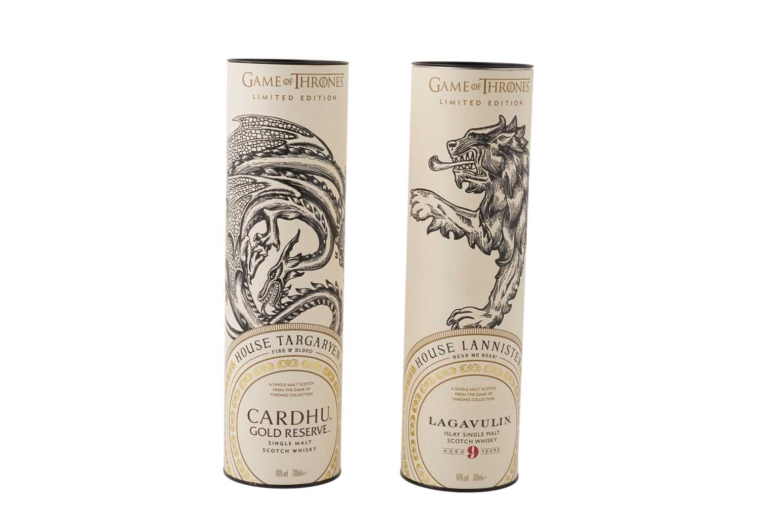 Lot 27 - Two bottles of limited edition Game of Thrones whiskies