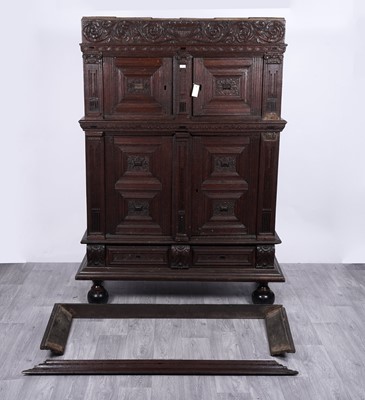 Lot 77 - An 18th Century Flemish carved oak cabinet