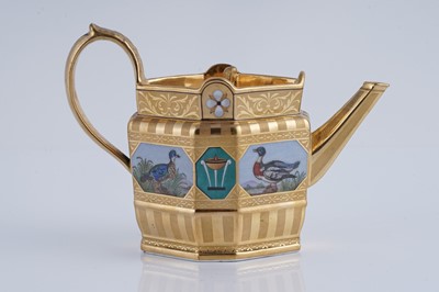 Lot 921 - A fine and rare Berlin 'en mosaique' tea and coffee service