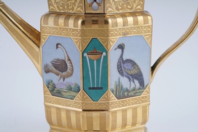 Lot 921 - A fine and rare Berlin 'en mosaique' tea and coffee service