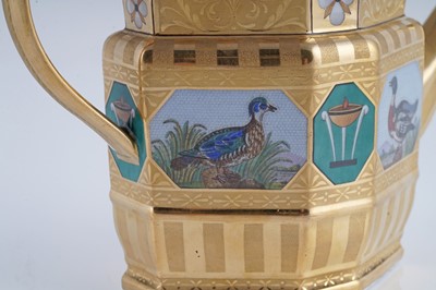 Lot 921 - A fine and rare Berlin 'en mosaique' tea and coffee service