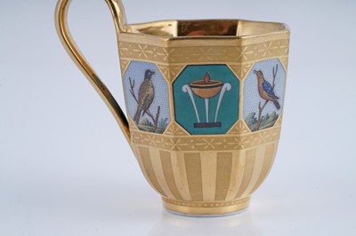 Lot 921 - A fine and rare Berlin 'en mosaique' tea and coffee service