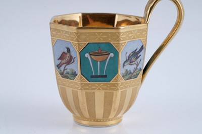 Lot 921 - A fine and rare Berlin 'en mosaique' tea and coffee service