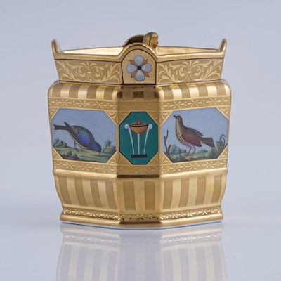 Lot 921 - A fine and rare Berlin 'en mosaique' tea and coffee service