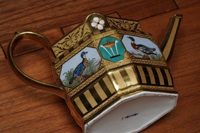 Lot 921 - A fine and rare Berlin 'en mosaique' tea and coffee service