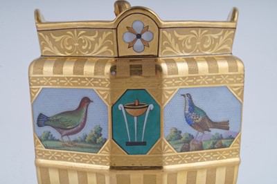 Lot 921 - A fine and rare Berlin 'en mosaique' tea and coffee service