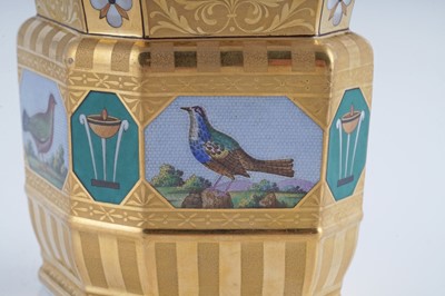 Lot 921 - A fine and rare Berlin 'en mosaique' tea and coffee service