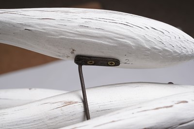 Lot 651 - Max Tannahill - Fishes | sculpture: a wooden shoal of fish and the remnants of a boat hull