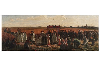Lot 53 - George Sherwood Hunter after Jules Breton - The Blessing of the Wheat | oil