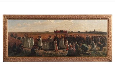 Lot 53 - George Sherwood Hunter after Jules Breton - The Blessing of the Wheat | oil