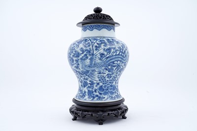 Lot 822 - A Chinese blue and white baluster jar, Qing