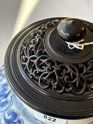 Lot 822 - A Chinese blue and white baluster jar, Qing