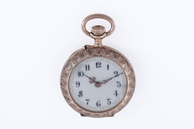 Lot 376 - An Edwardian lady's 18ct French fob watch
