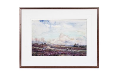 Lot 89 - Rowland Henry Hill - Shepherd on the Moors | watercolour