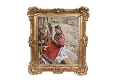 Lot 208 - Robert Nadler - Fonó Lány | oil