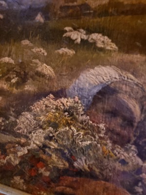 Lot 203 - Elizabeth Adela Forbes - Gathering Flowers in a Wild Meadow, an Impressionist scene | oil