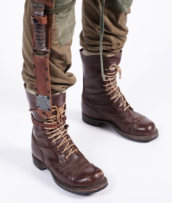 Lot 25 - US Airborne M1942 uniform with various fittings and accoutrements