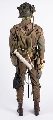 Lot 25 - US Airborne M1942 uniform with various fittings and accoutrements