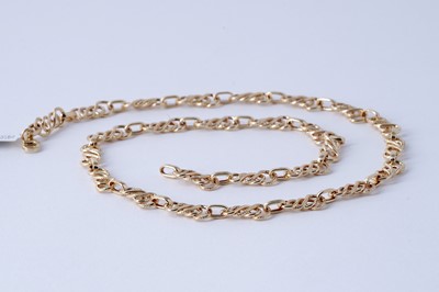 Lot 142 - A contemporary 9ct gold "Celtic Knot" necklace