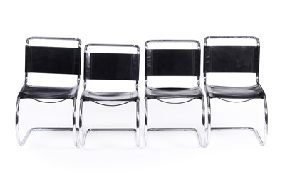 Lot 26 - After Marcel Breuer: a matched set of four B34 ‘Cesca’ style cantilever dining chairs