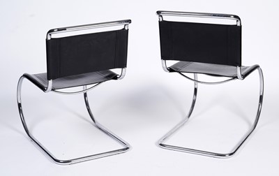 Lot 26 - After Marcel Breuer: a matched set of four B34 ‘Cesca’ style cantilever dining chairs