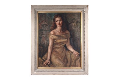 Lot 627 - Alfred Burgess Sharrocks - Portrait of Margrette Joan Lamb | oil
