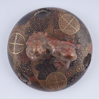 Lot 844 - A Japanese Satsuma Koro and cover