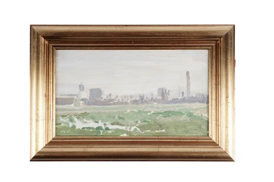 Lot 503 - Warwick Butterfield - The Town Moor | oil