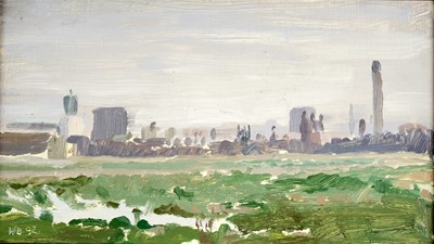 Lot 503 - Warwick Butterfield - The Town Moor | oil