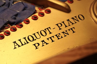 Lot 1041 - A fine Bluthner satinwood-cased boudoir piano