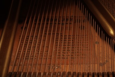 Lot 1041 - A fine Bluthner satinwood-cased boudoir piano