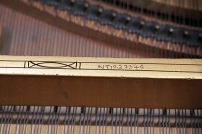 Lot 1041 - A fine Bluthner satinwood-cased boudoir piano