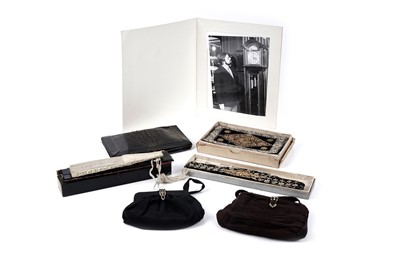 Lot 141 - Two Art Deco design lady’s purses; and an Oriental fan