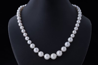 Lot 162 - A contemporary Rhapsody cultured South Sea pearl necklace