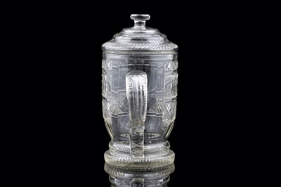 Lot 939 - A 19th Century cutglass goblet and cover