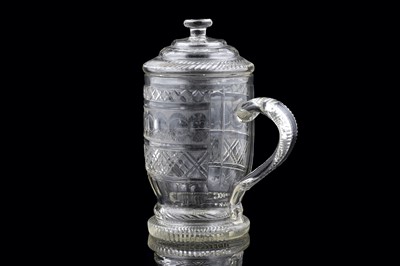 Lot 939 - A 19th Century cutglass goblet and cover