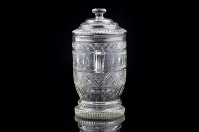 Lot 939 - A 19th Century cutglass goblet and cover