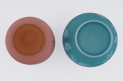 Lot 940 - Two Thomas Webb biscuit barrels