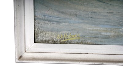 Lot 551 - Walter Holmes - In tumultuous seas | oil